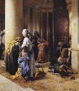 Ludwig Deutsch The Hour of Prayer. Sweden oil painting artist